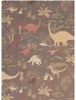 Majvillan Carta da parati Dinosaur Vibes - Evening Grey