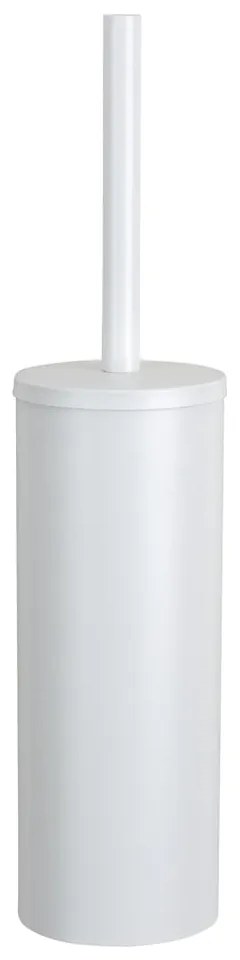 Scopino WC bianco opaco in acciaio inox Orea – Wenko