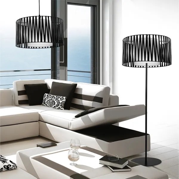 Lampada da terra HARMONY BLACK 1xE27/60W/230V