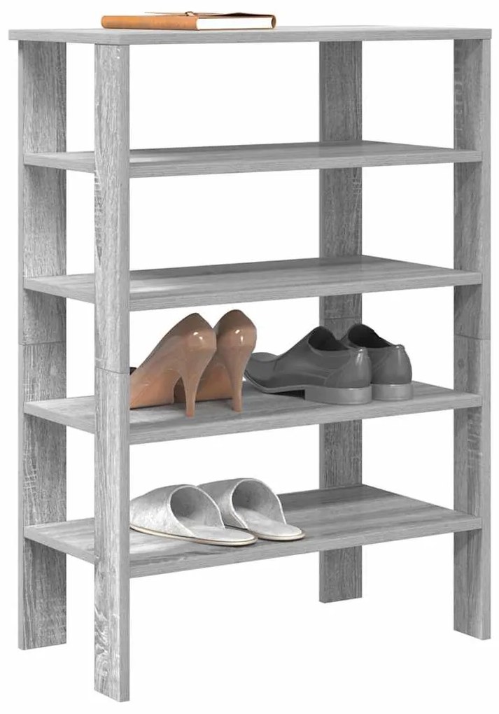 Scarpiera Grigio Sonoma 61x32x87,5 Cm İn Legno Multistrato /