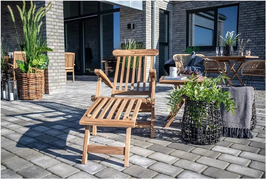 Sedia a sdraio in legno di teak Arrecife - House Nordic