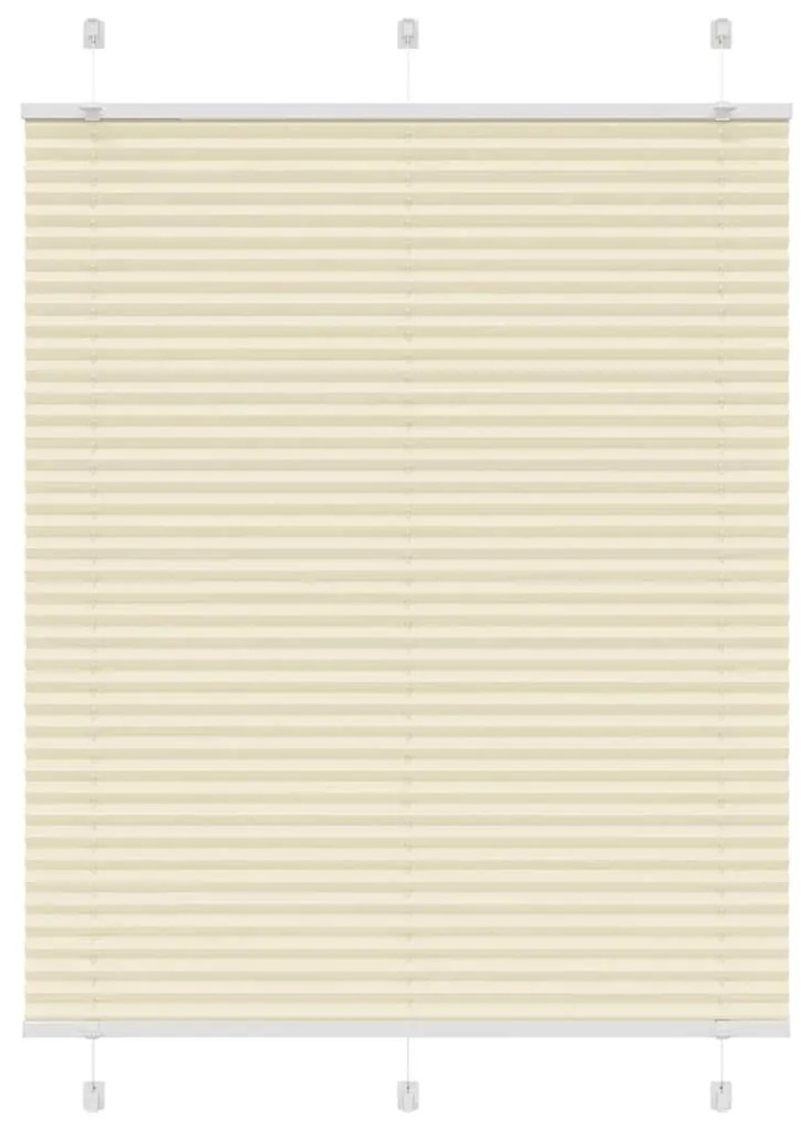 Tenda Plissettata Crema 110x150 Cm Larghezza Tessuto 109,4 Cm /