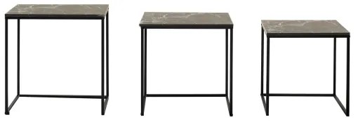 SET 3x Tavolino nero