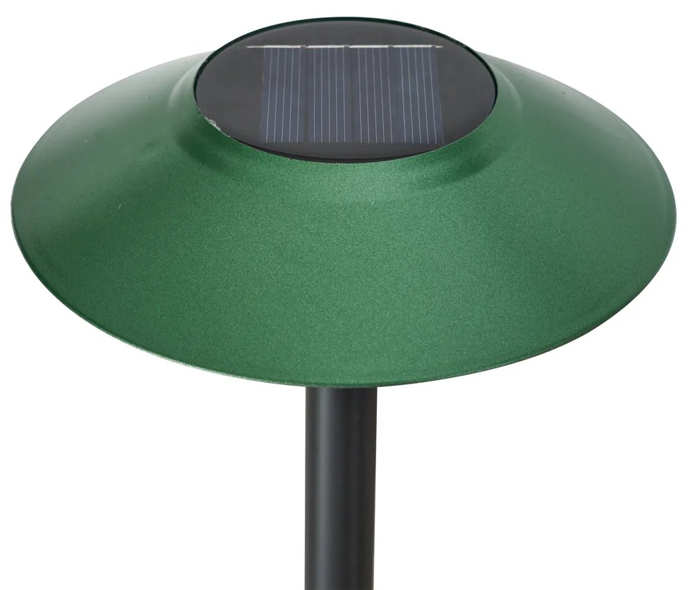 Set di 4 Fari a Picchetto Verdi con LED Solari IP44 - Mushroom