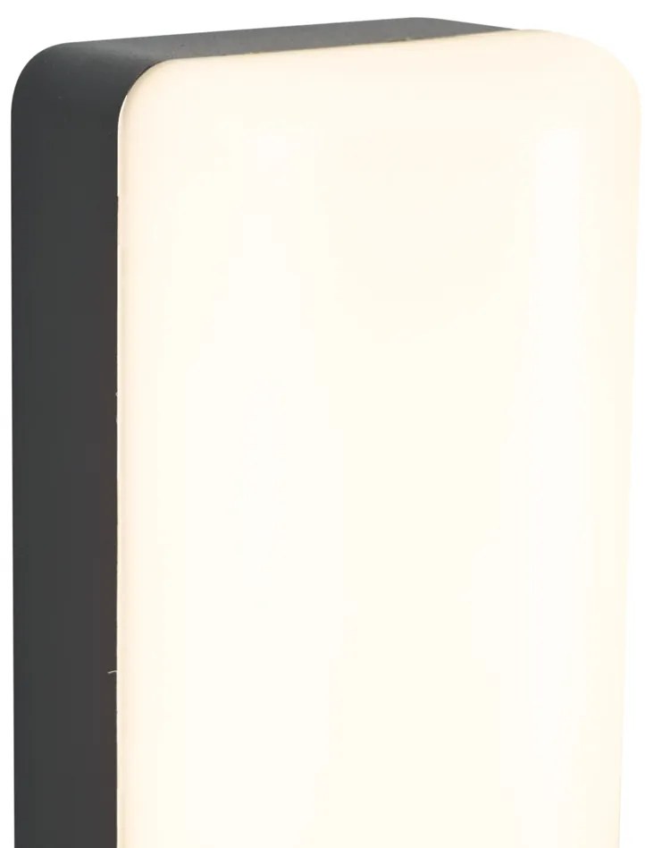 Applique da esterno nera con sensore crepuscolare con LED incl. - Shift