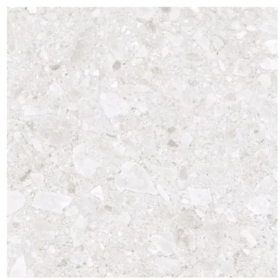 Pavimento 60x60 Cm Gres Porcellanato Effetto Graniglia Ceppo White Opaco