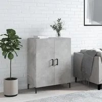 Credenza Grigio Cemento 69,5x34x90 cm in Legno Multistrato 827728