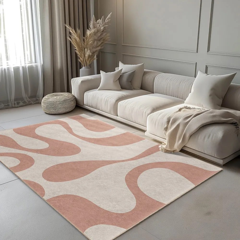 Tappeto rosa lavabile 120x180 cm Strawberry Latte – Mila Home