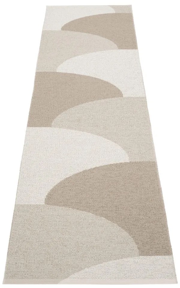 Passatoia da interno/esterno beige 70x270 cm Hill Dark Linen – Pappelina