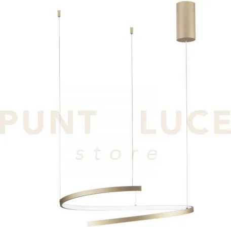 Lampadario a sospensione led moma oro 38w 6090lm cct 3000 4000 6500...