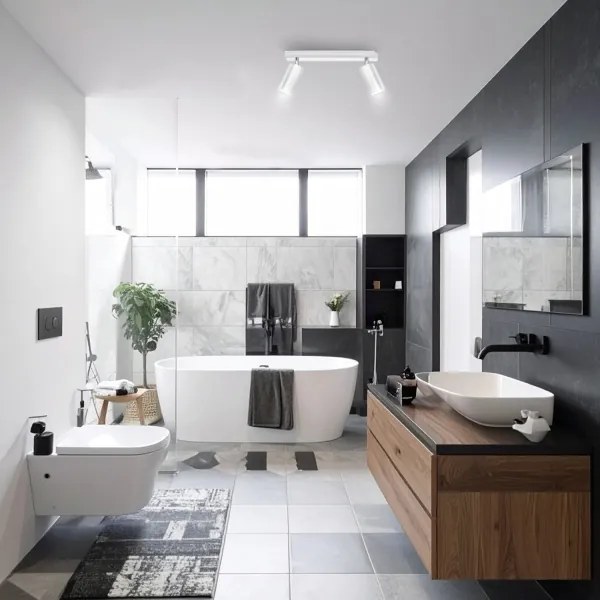 Brilagi - Luce Spot da bagno SELE 2xGU10/30W/230V IP44 cromo lucido