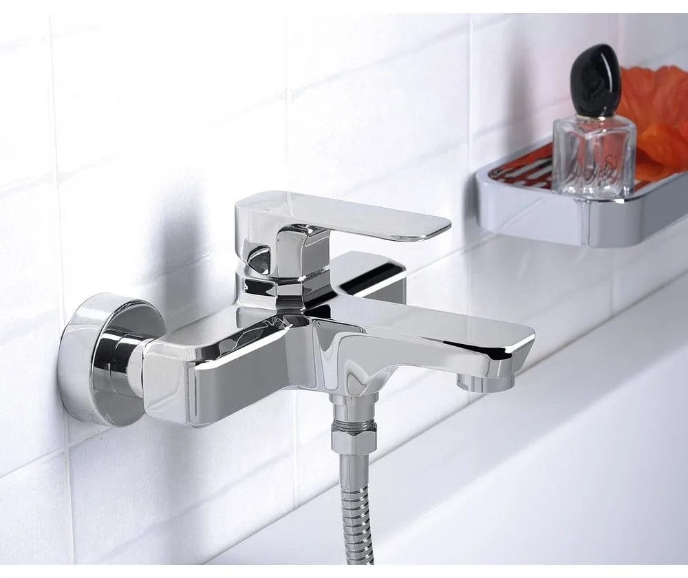 Rubinetto per vasca da bagno dorato da parete (con due uscite) Spy – Sapho