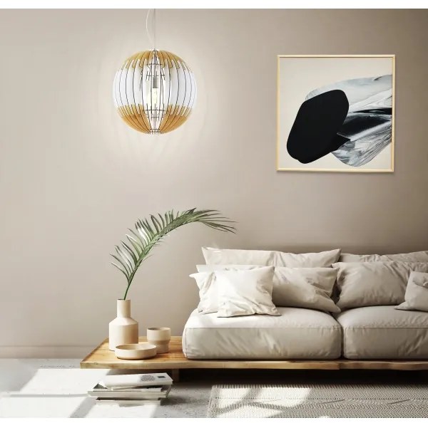 Eglo 32847 - Lampadario sospeso a cavo OLMERO 1xE27/60W/230V