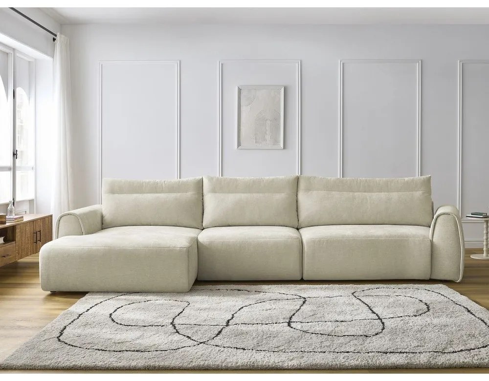 Divano angolare beige Aden – Bobochic Paris