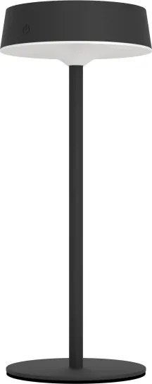 Eglo 75876-LED Lampada da tavolo dimmerabile ricaricabile a energia solare SIMERI LED/3W/5V 1800mAh IP44 nera