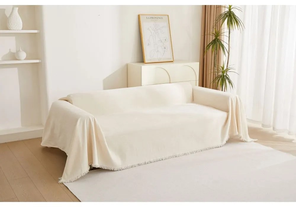 Copridivano color crema per poltrona 70 cm Talo – Filumi