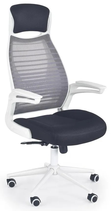 Sedia da ufficio TURI nera/bianca/grigia