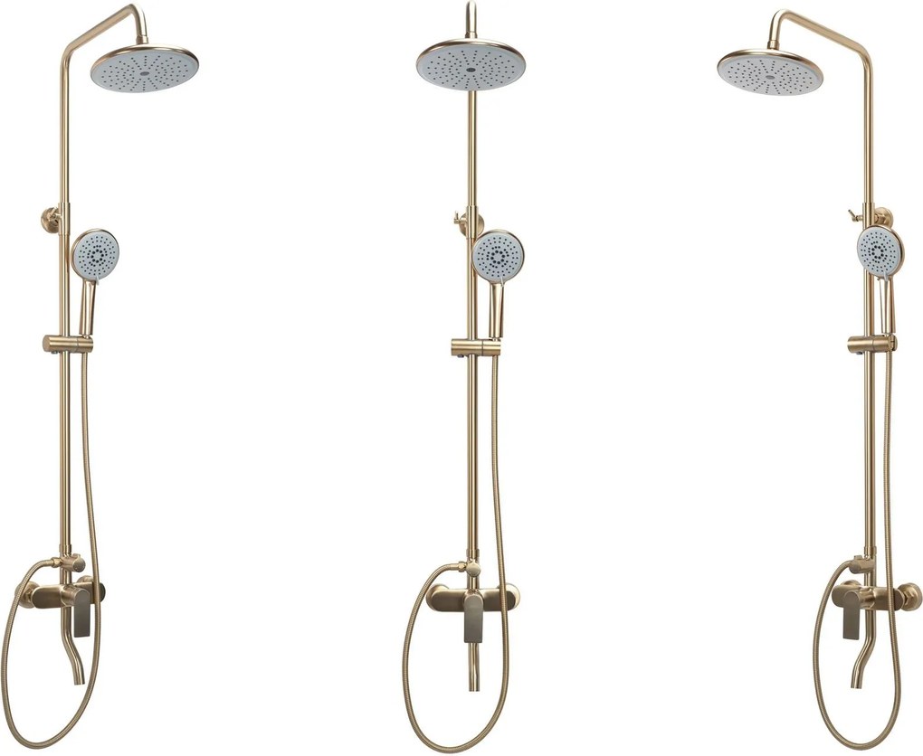 Set doccia Rea VERSO BRUSHED GOLD