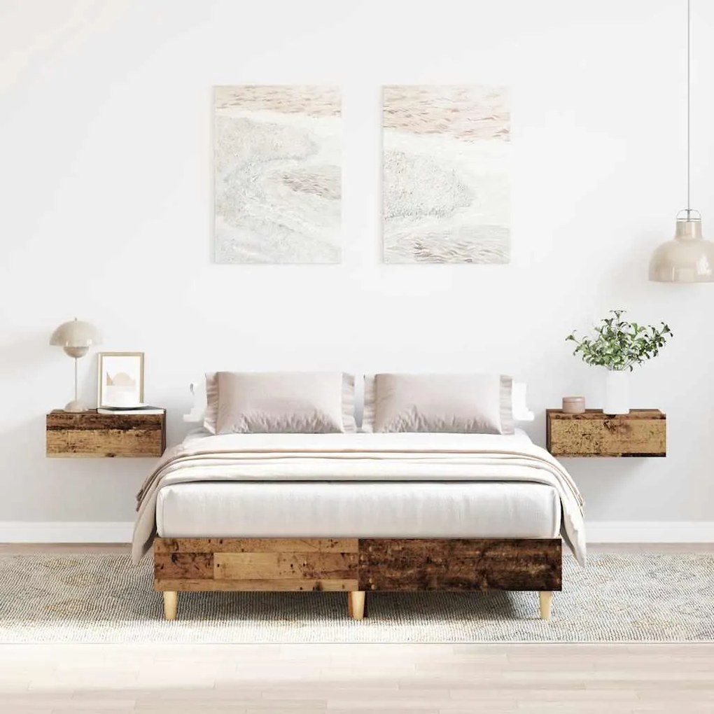 Giroletto Senza Materasso Legno Antico 120x190 Cm İn Truciolato /
