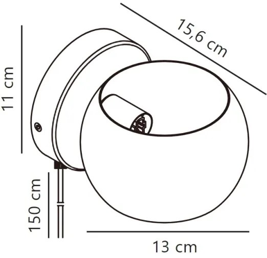 Nordlux - Faretto da parete orientabile BELIR 1xG9/5W/230V bianco