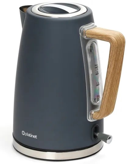 Bollitore 1,7 l 2400W/230V acciaio inox/grigio