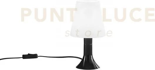 Lumetto bingo in pc nero 1 luce attacco e14 13x9x24,5cm