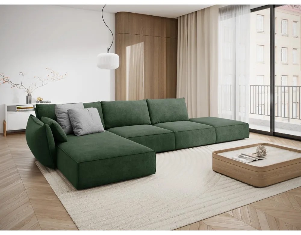 Divano angolare verde scuro (angolo sinistro) Vanda - Mazzini Sofas