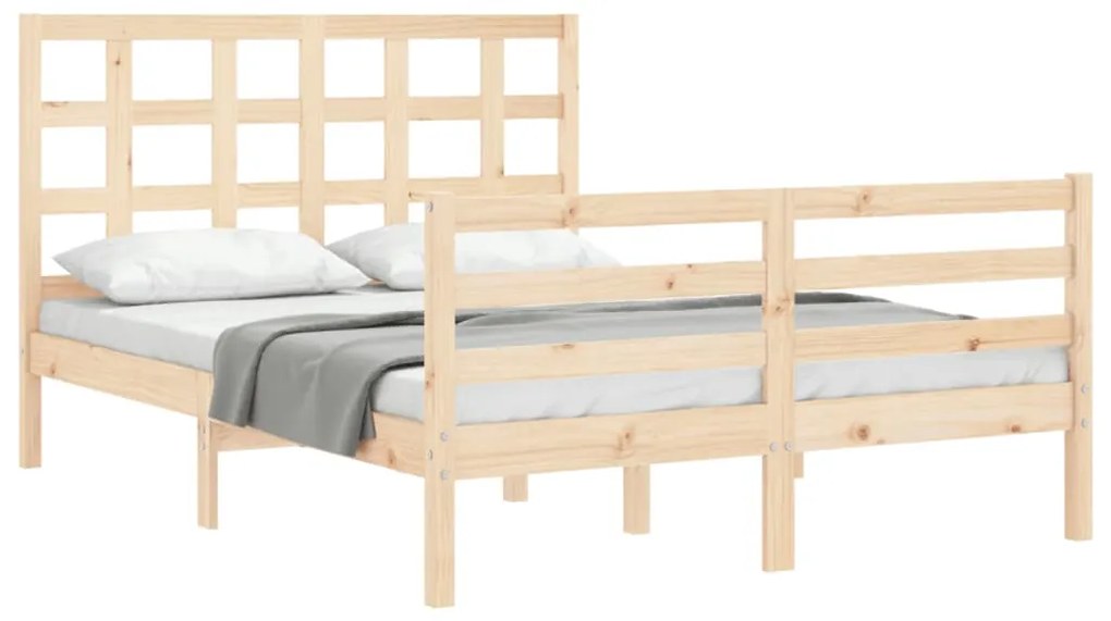 Giroletto con testiera 140x190 cm in legno massello
