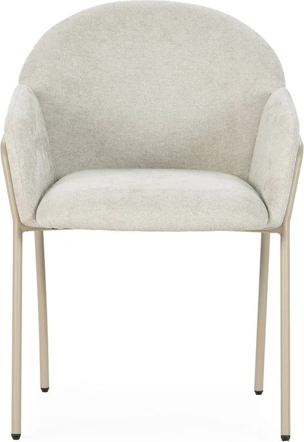 Set di sedie da pranzo beige in imbottito 2 pz Aslin – MOME