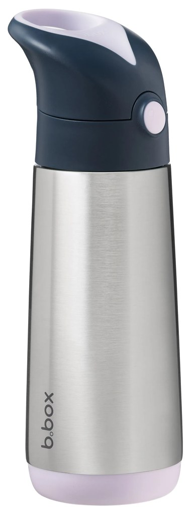 Bottiglia termica con cannuccia 500 ml – indaco/rosa