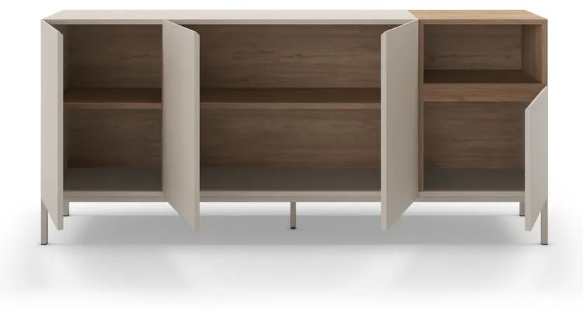 Cassettiera color crema 180x80 cm Cailin - Marckeric