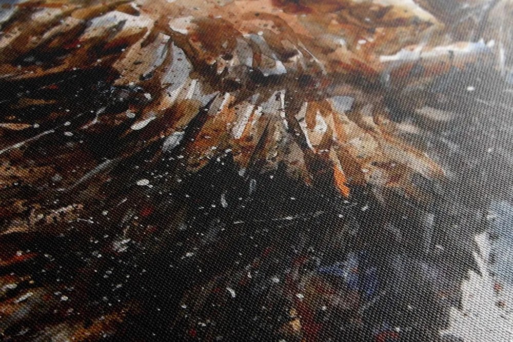 Quadro su tela – Re degli animali in acquerello