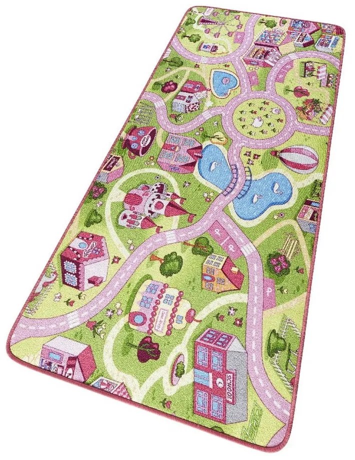 Tappeto da gioco per bambini rosa 140x200 cm Sweet Town – Hanse Home
