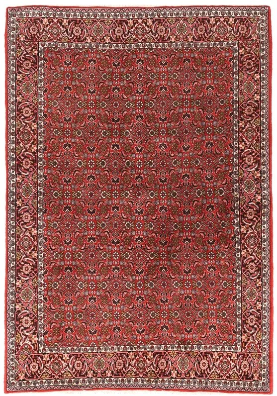 Bidjar Tappeto 140 x 200 Beige (Iran) Annodato A Mano