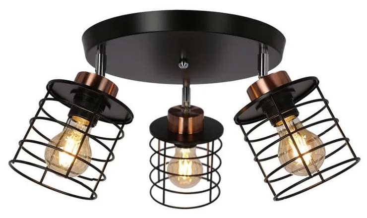 Plafoniera in metallo nero Glob - Candellux Lighting