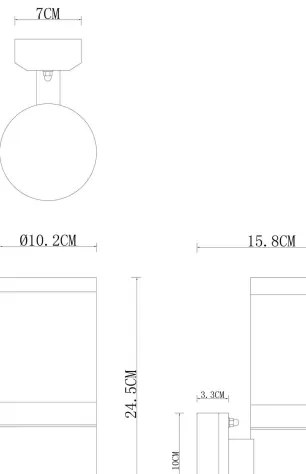 Globo 32014BS - Applique da esterno XELOO 1xE27/60W/230V IP44