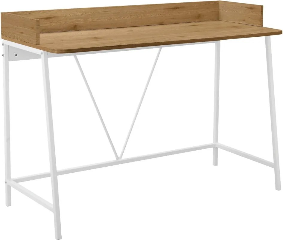 Scrivania con piano effetto rovere 50x120 cm Savona - Støraa