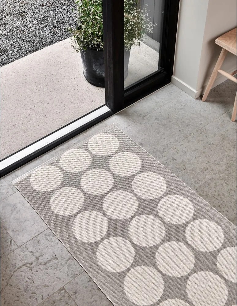 Passatoia da interno/esterno beige/color crema 70x160 cm Hugo Linen Vanilla – Pappelina