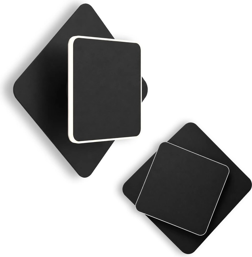 Applique a LED LHJ123-W Nero