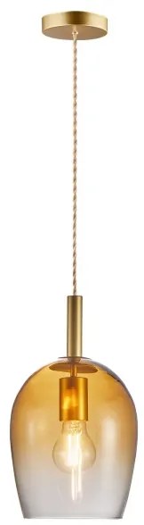 Nordlux - Lampada a sospensione su cavo UMA 1xE27/40W/230V Ø 18 cm marrone/fumé