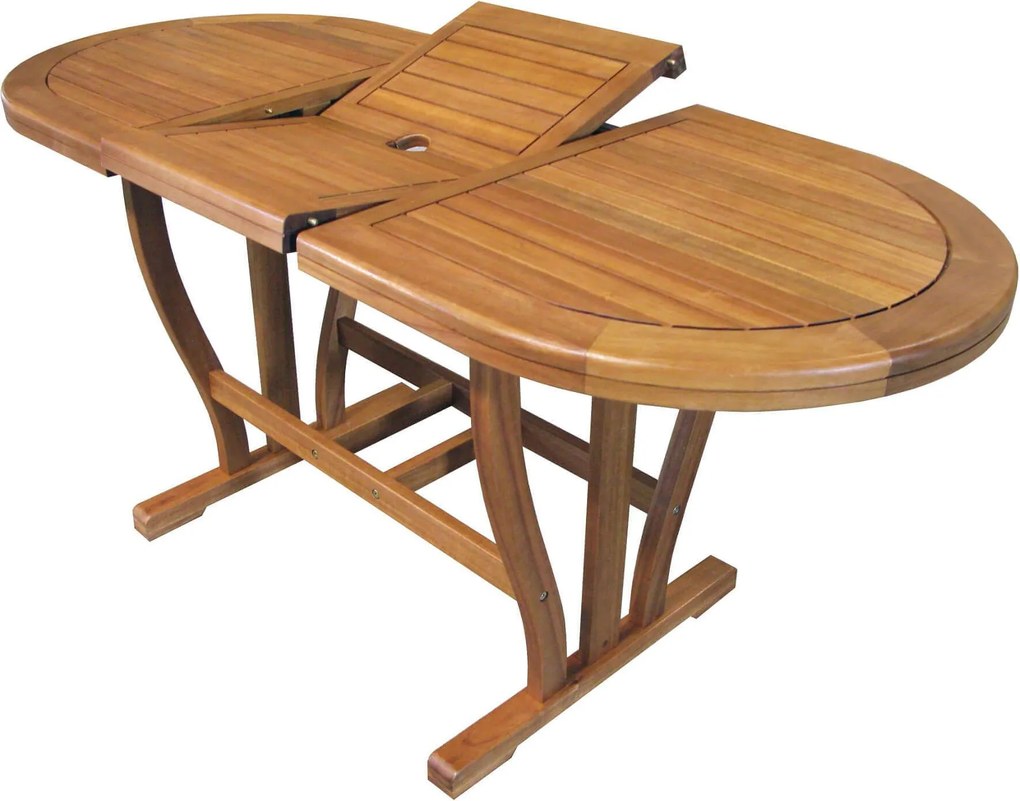 TURRIS - tavolo da giardino allungabile in legno massiccio di acacia 120/160