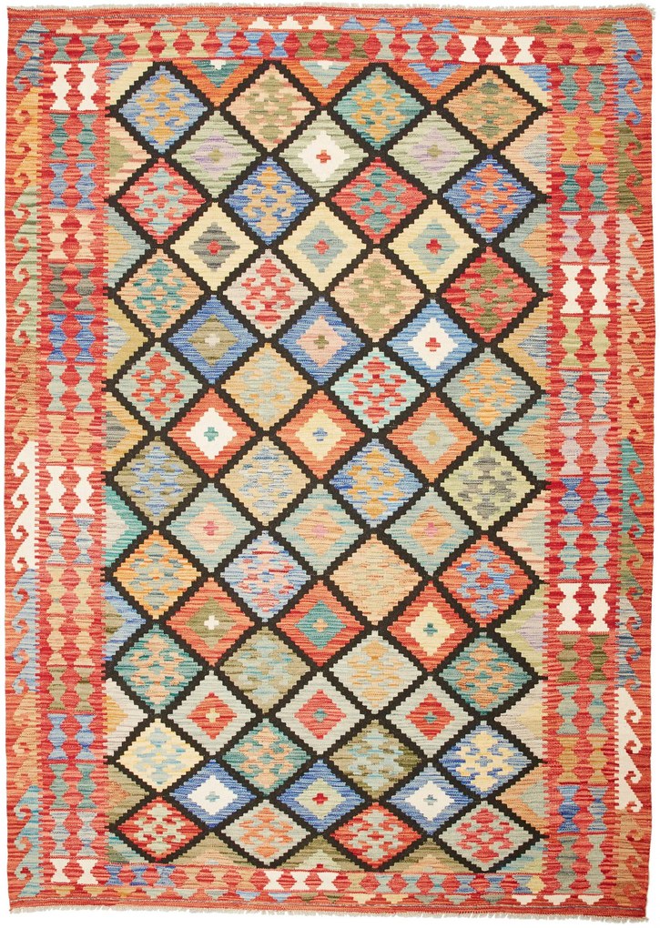 Kilim Tappeto 250x180 (Pakistan) Tessuto A Mano