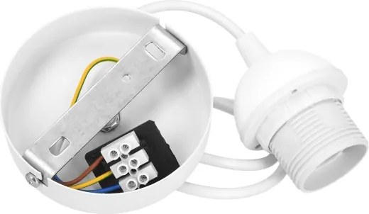 Brilagi - Lampada a sospensione su cavo RESNA 1xE27/60W/230V Ø 40 cm beige/nero