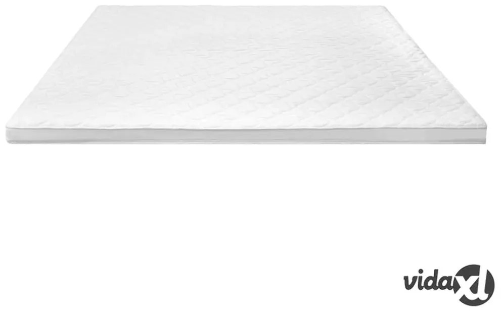 vidaXL Coprimaterasso 160x200cm Schiuma a Freddo Superficie a Onde 6cm