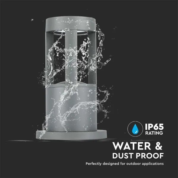 LED Lampada da esterno LED/10W/230V 25cm 3000K IP65 grigio