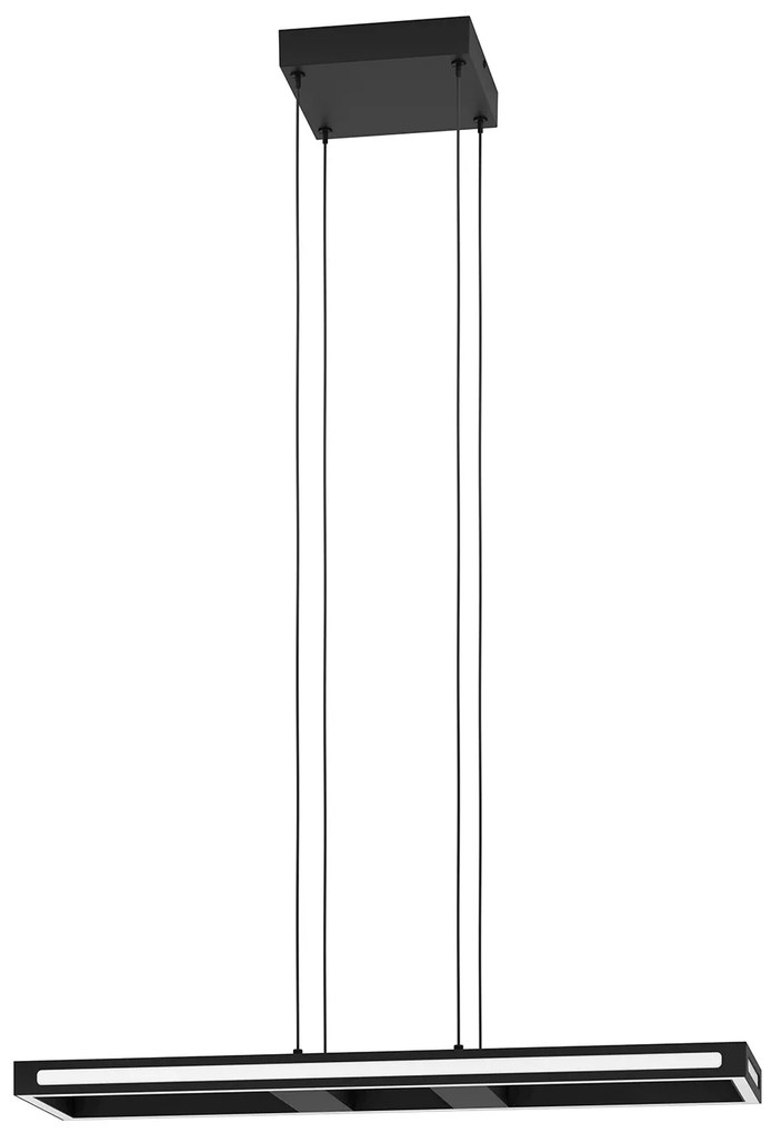 Sospensione Contemporanea Salvilanas-Z Alluminio Nero 1 Luce Led 33W