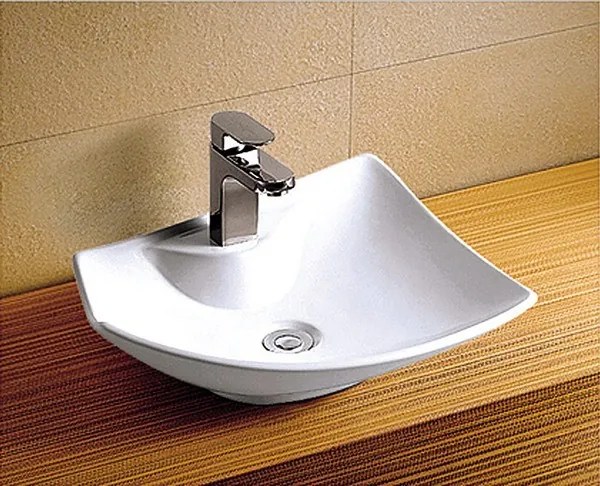 Lavabo bagno da appoggio moderno modello Litos-149 - KAMALU