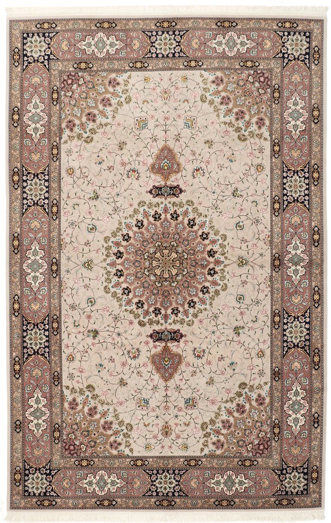 Tabriz Tappeto 310x200 (Iran) Annodato A Mano