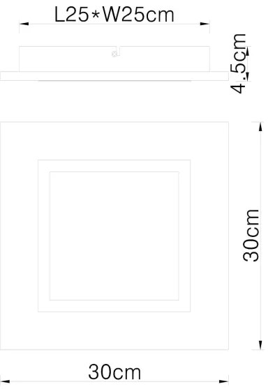 Globo 67292D2 - Plafoniera LED LEA LED/12W/230V