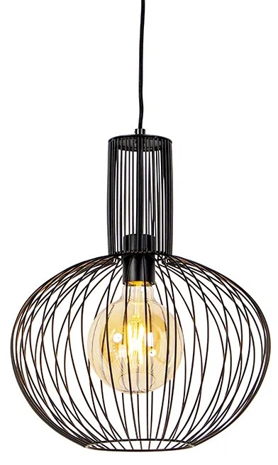 Lampada a sospensione di design nera - Wire Bake